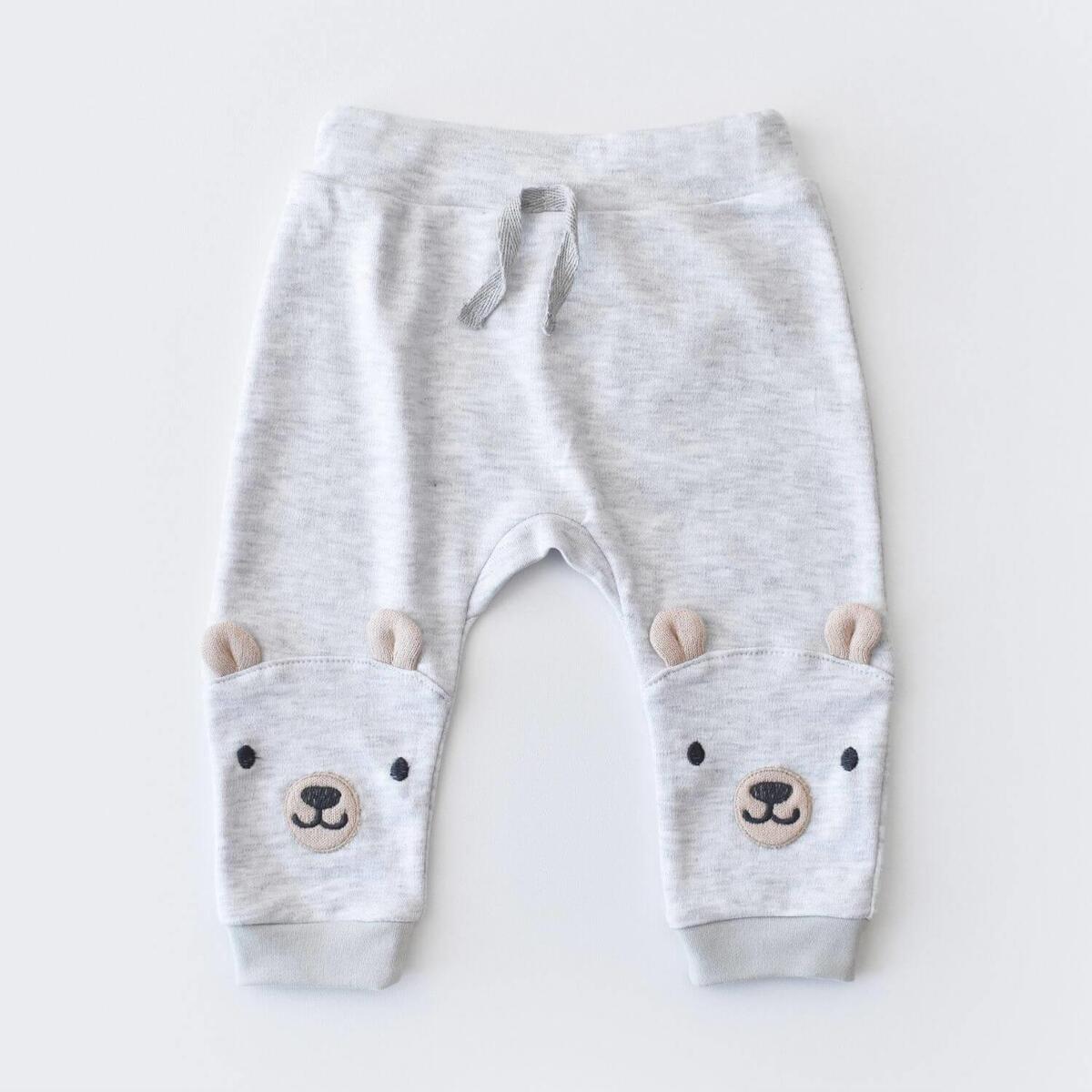 Bibaby Organik 3lü Takım Hug Me Bear Kar Melanj