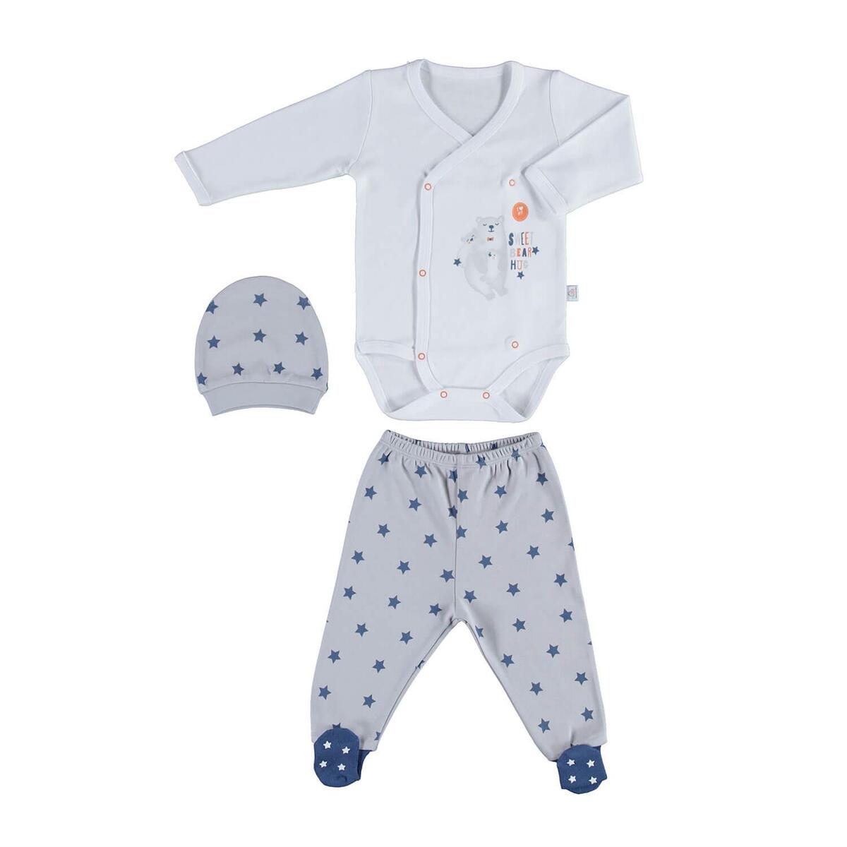 Bibaby Zıbın Takımı 3lü Bimini Time To Family Gri