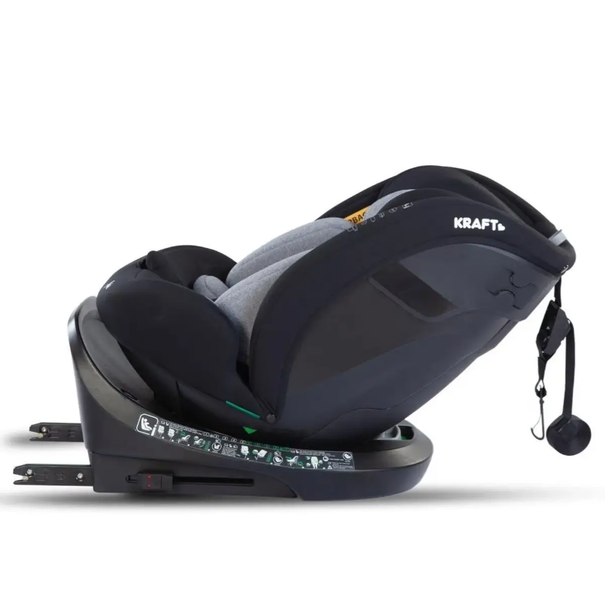 Kraft Spin I-Size Oto Koltuğu 0-36 Kg Grey