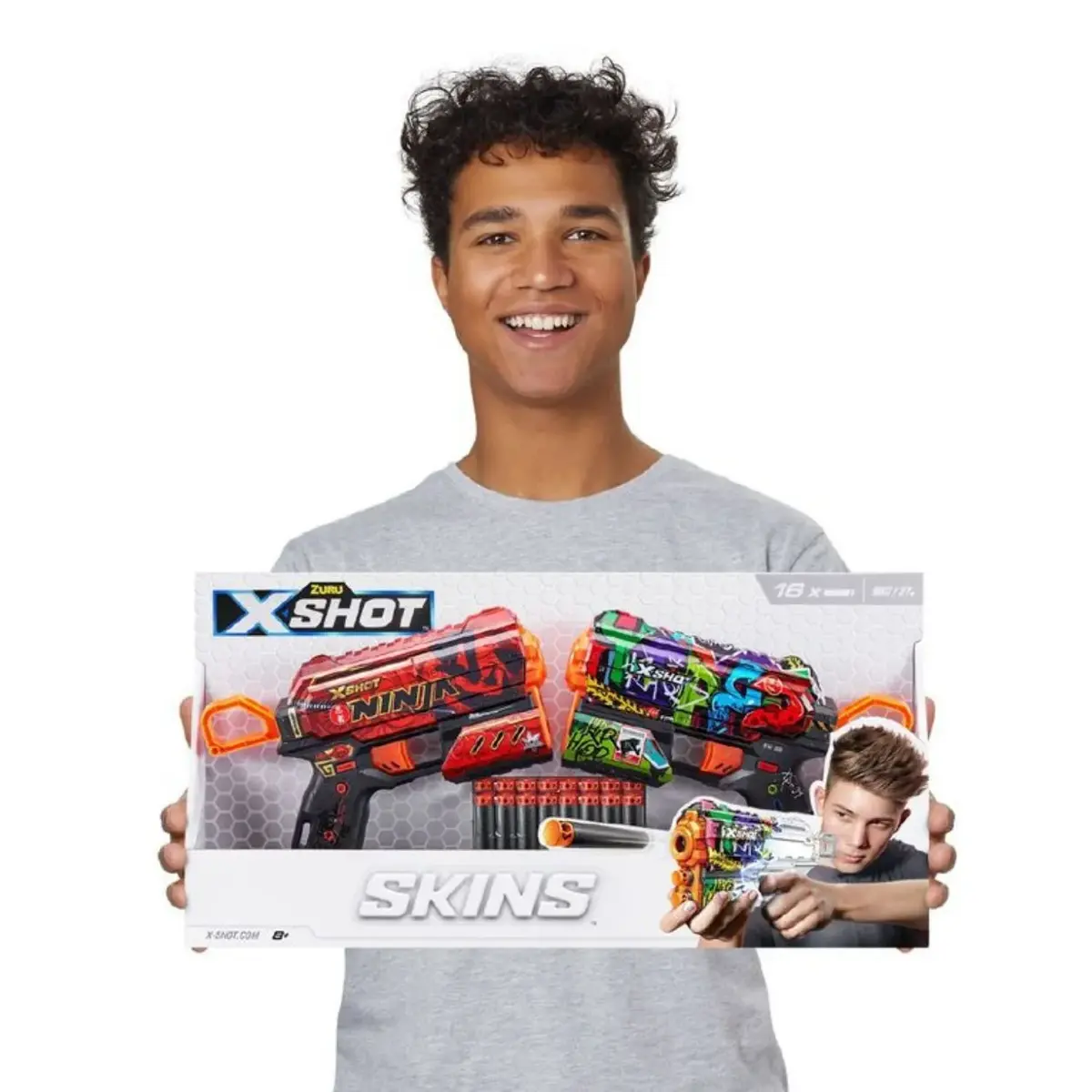 X-shot Sünger Atan Tabanca 2li 16 Mermili