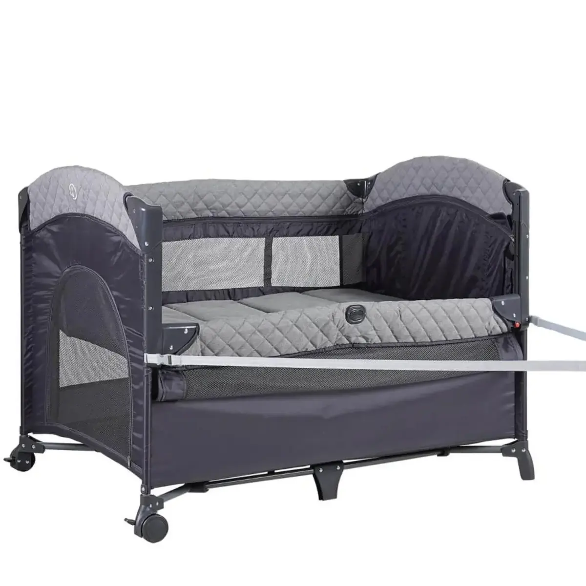 Prego 8040 Miami Premium Anne Yanı Oyun Parkı 70x120 cm Gri