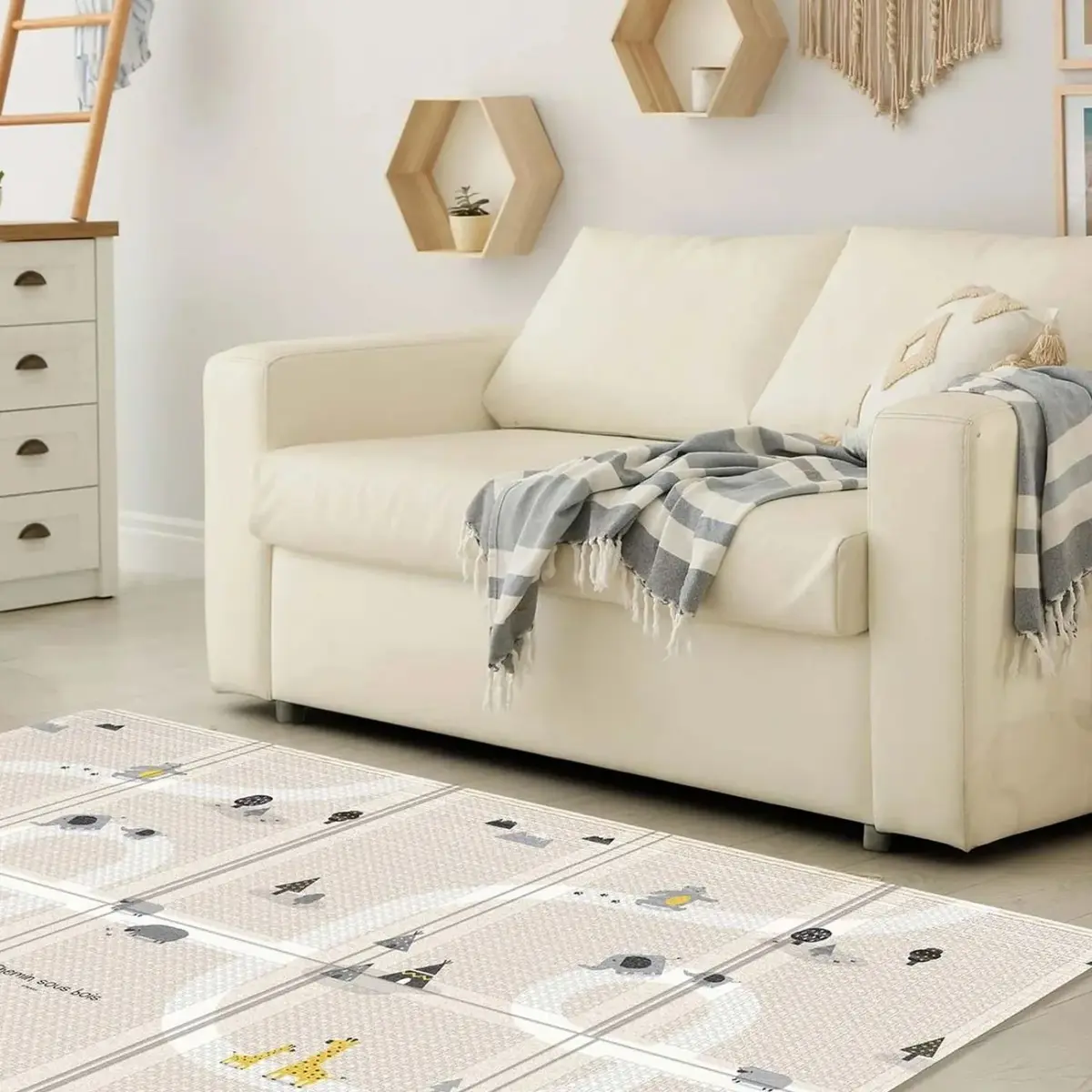 Parklon Katlanabilir Oyun Matı Remang Beige 200x140*1 cm