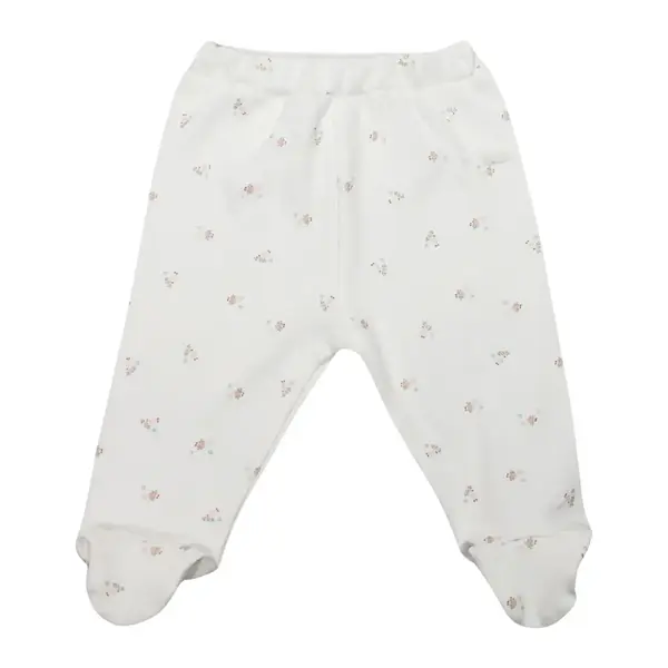 Bistyle Pantolon Patikli Grow In Love Pembe - Ekru