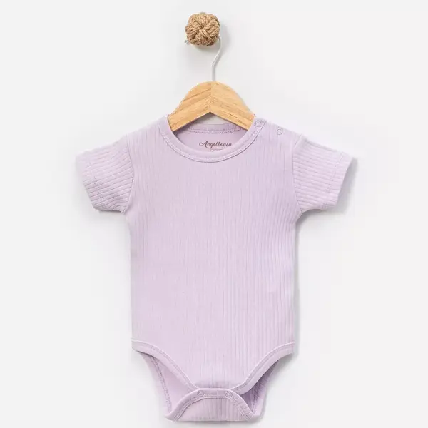 Angeltouch Body Kısa Kol Raporlu Lila