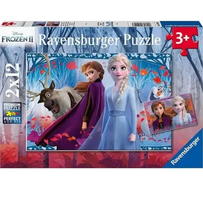 Ravensburger 2x12 Parçalı WD Frozen2 Puzzle-50093