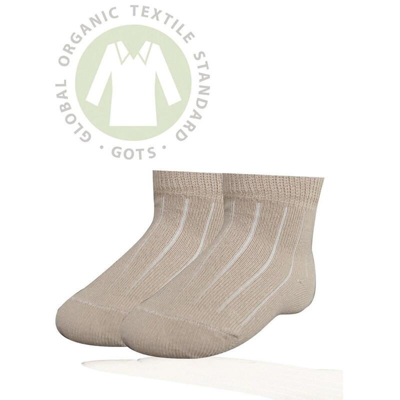 Bibaby Organik Çorap Soket Simple Bej
