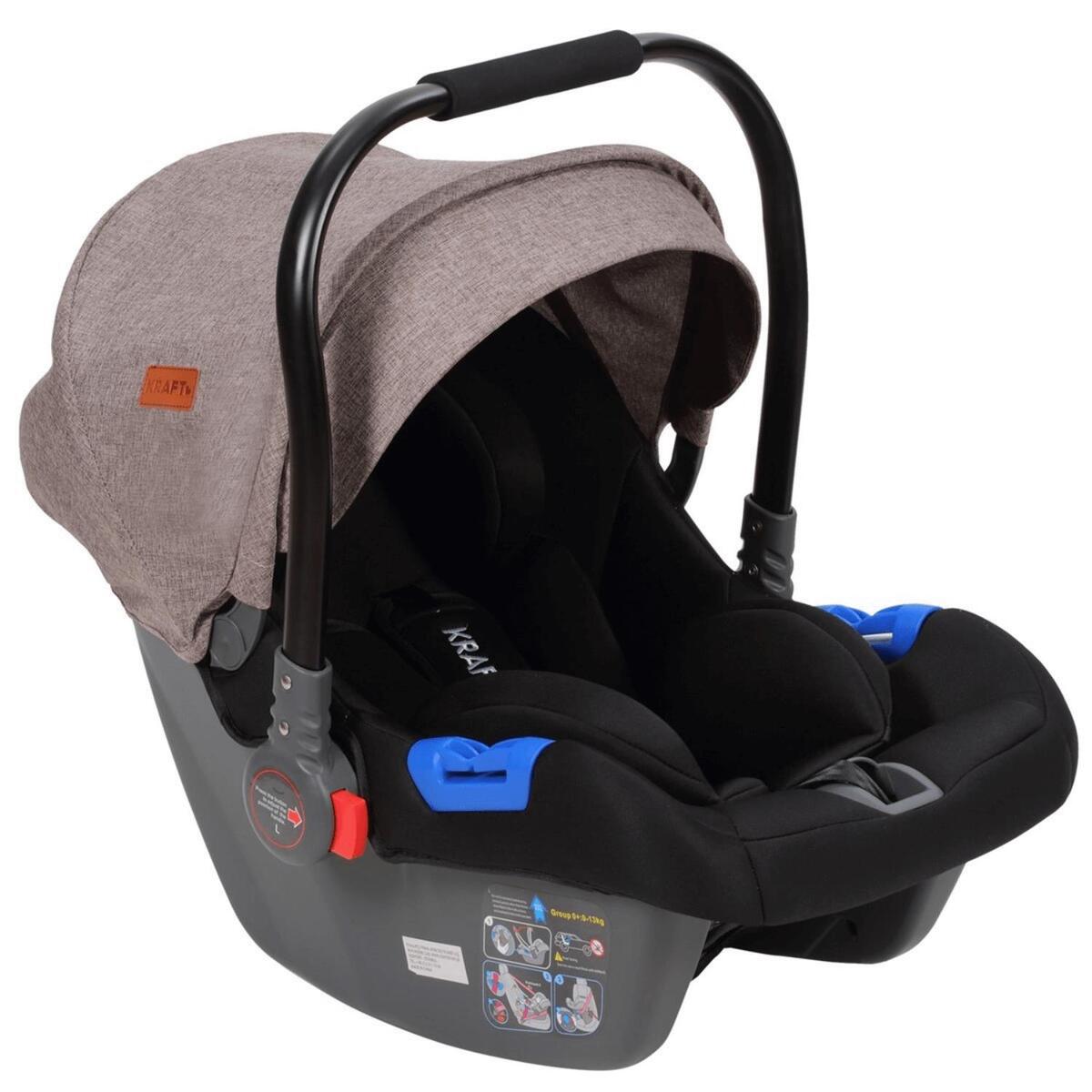 Kraft PU Travel Sistem Bebek Arabası Dark Grey