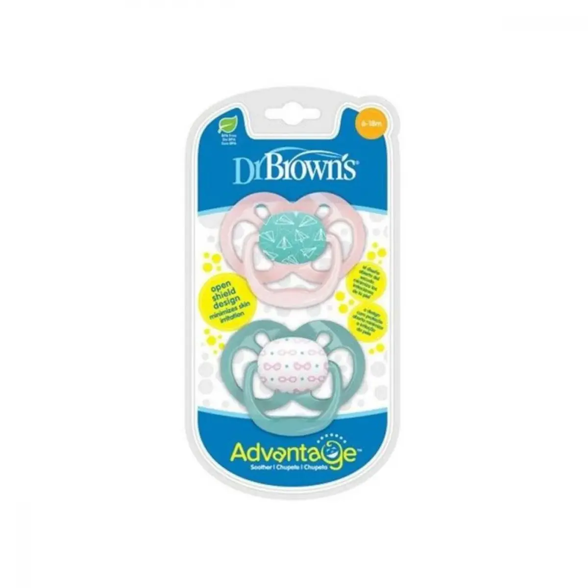 Dr Browns Advantage Silikon Emzik 2li 2. Aşama Pembe