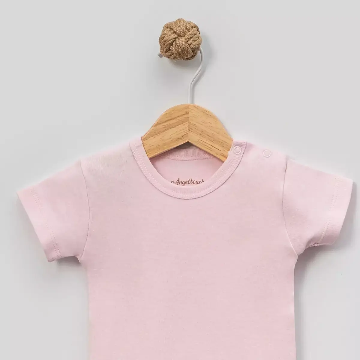 Angeltouch Body Kısa Kol Penye Pembe