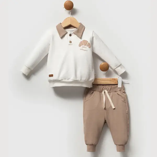 Moi Noi 2li Takım Kruvasan Kahverengi