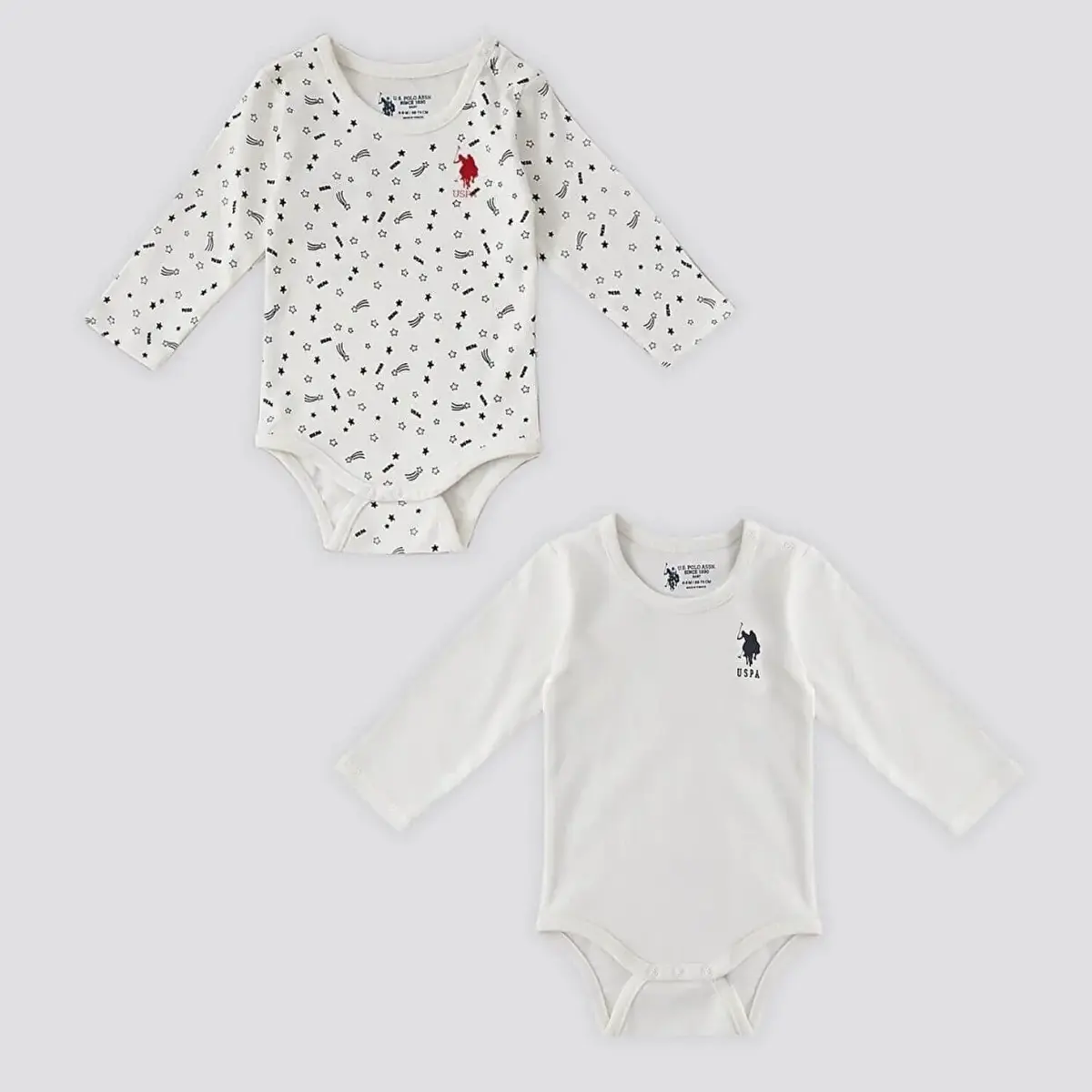 U.S. Polo 2li Takım Bodyli Krem