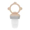 OiOi Silikon Püre Sebze ve Meyve Emziği 6+ Ay Bubble Beige - Powder Grey
