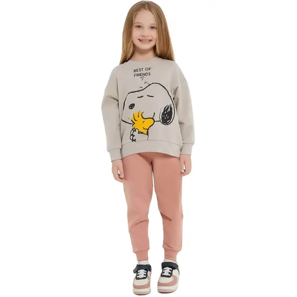Snoopy Eşofman Takımı Kum