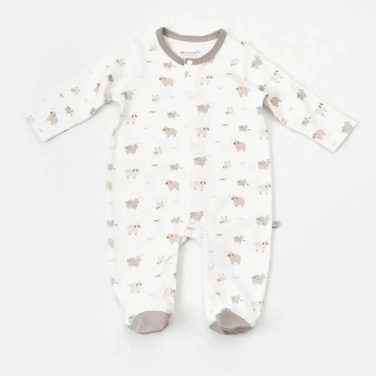 Bibaby Organik Tulum Takımı Tüllü Curly Sheep Bej