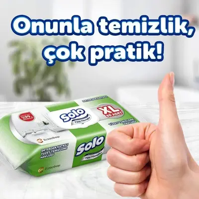 Solo XL Yüzey Temizlik Havlusu 80 li