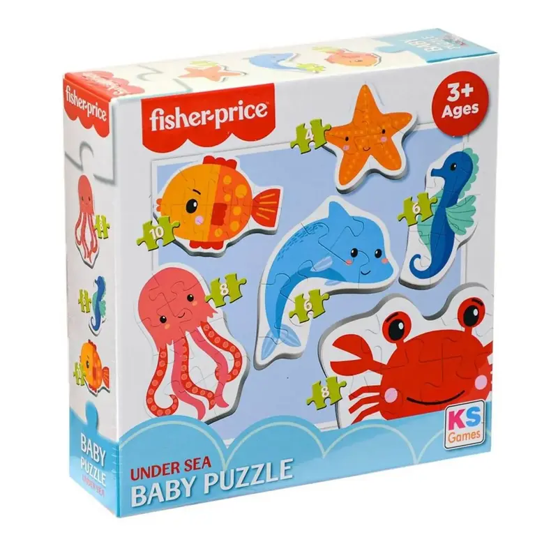 Fisher Price Baby Puzzle Under Sea 6 İn1 42 Parça