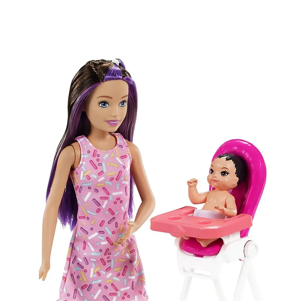 Barbie Bebek Bakıcısı Bebeği ve Aksesuarları Oyun Seti