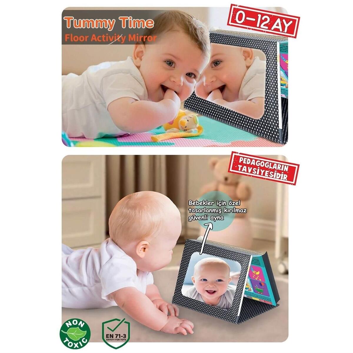 Tummy Time Karın Üstü Aktiviteli Aynalı Zeka Kartı