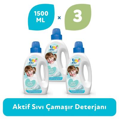 Uni Baby Bebek Çamaşır Deterjanı 3x1500 ml