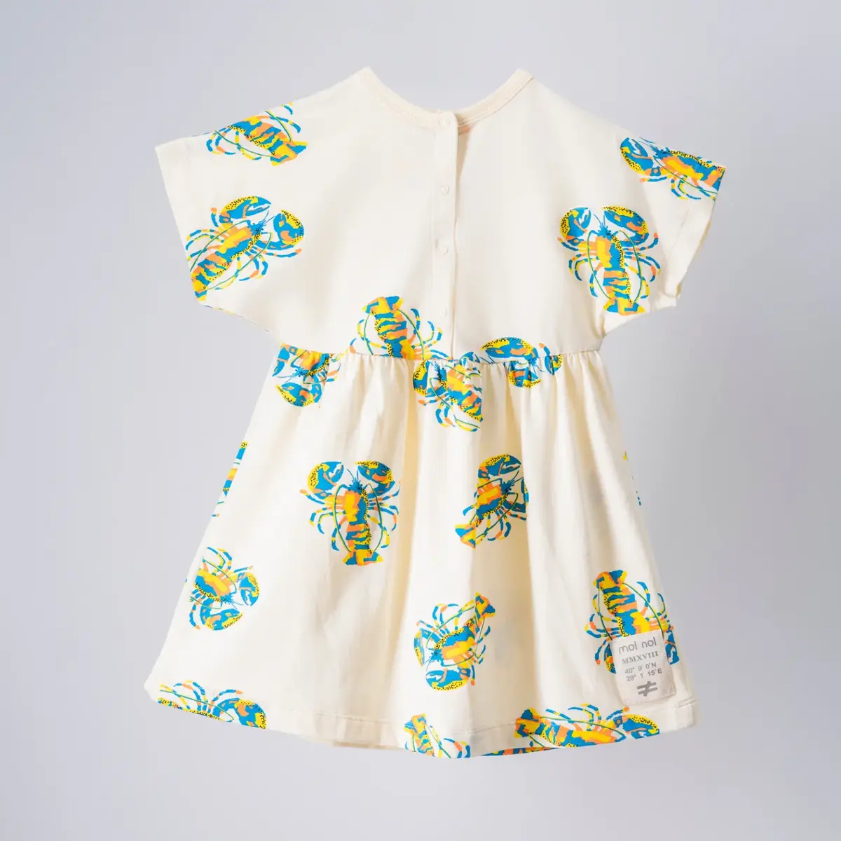 Moi Noi Elbise Desenli Bej- Lobster