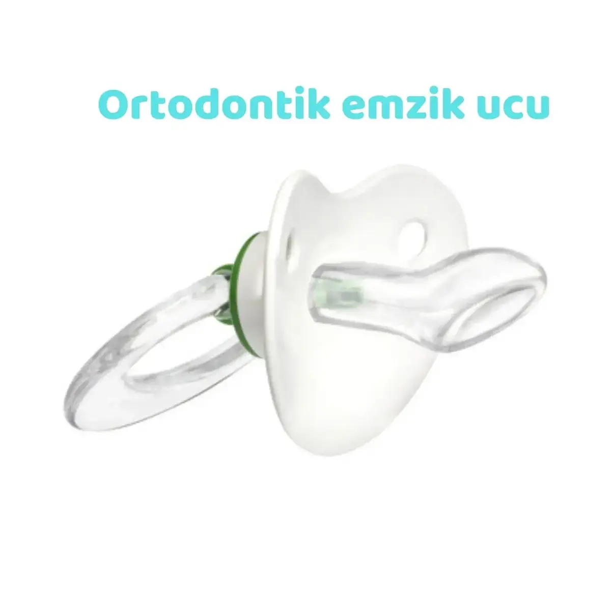 Wee Baby Şeffaf Desenli Damaklı Silikon Emzik 0+ Ay