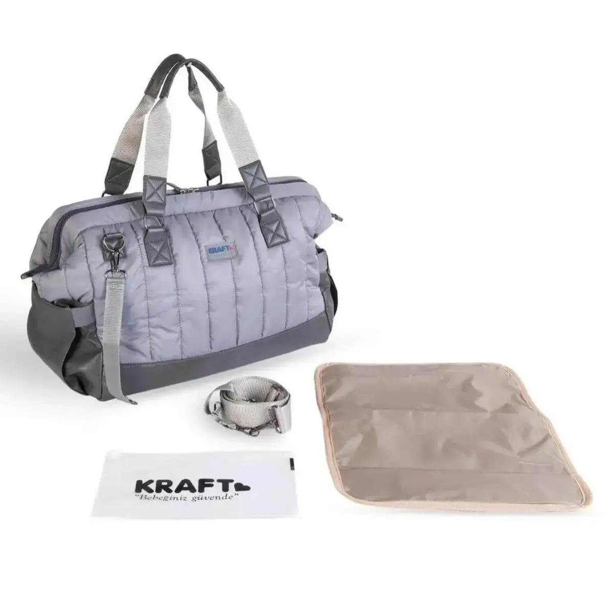 Kraft Lava Bebek Bakım Sırt Çantası Gri