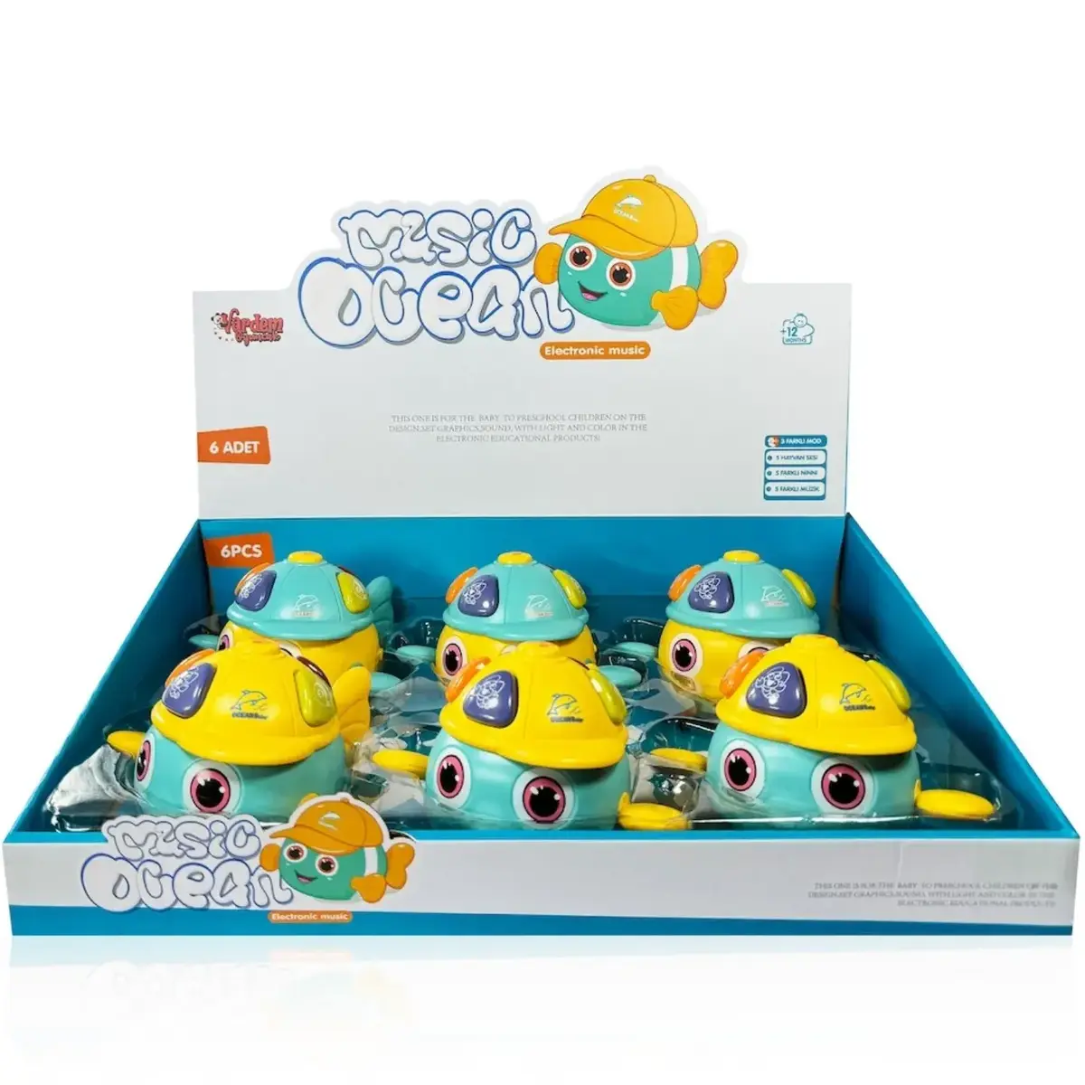 Vardem Işıklı ve Müzikli Balık Bebek Piyanosu