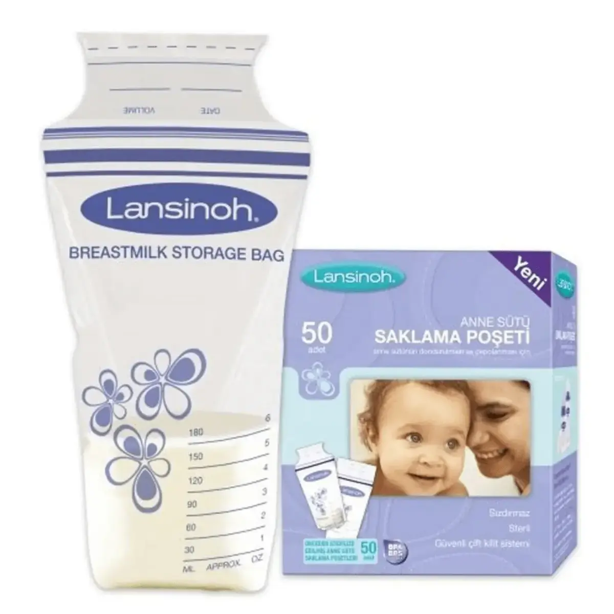 Lansinoh Süt Saklama Poşeti 50li x 2 Adet