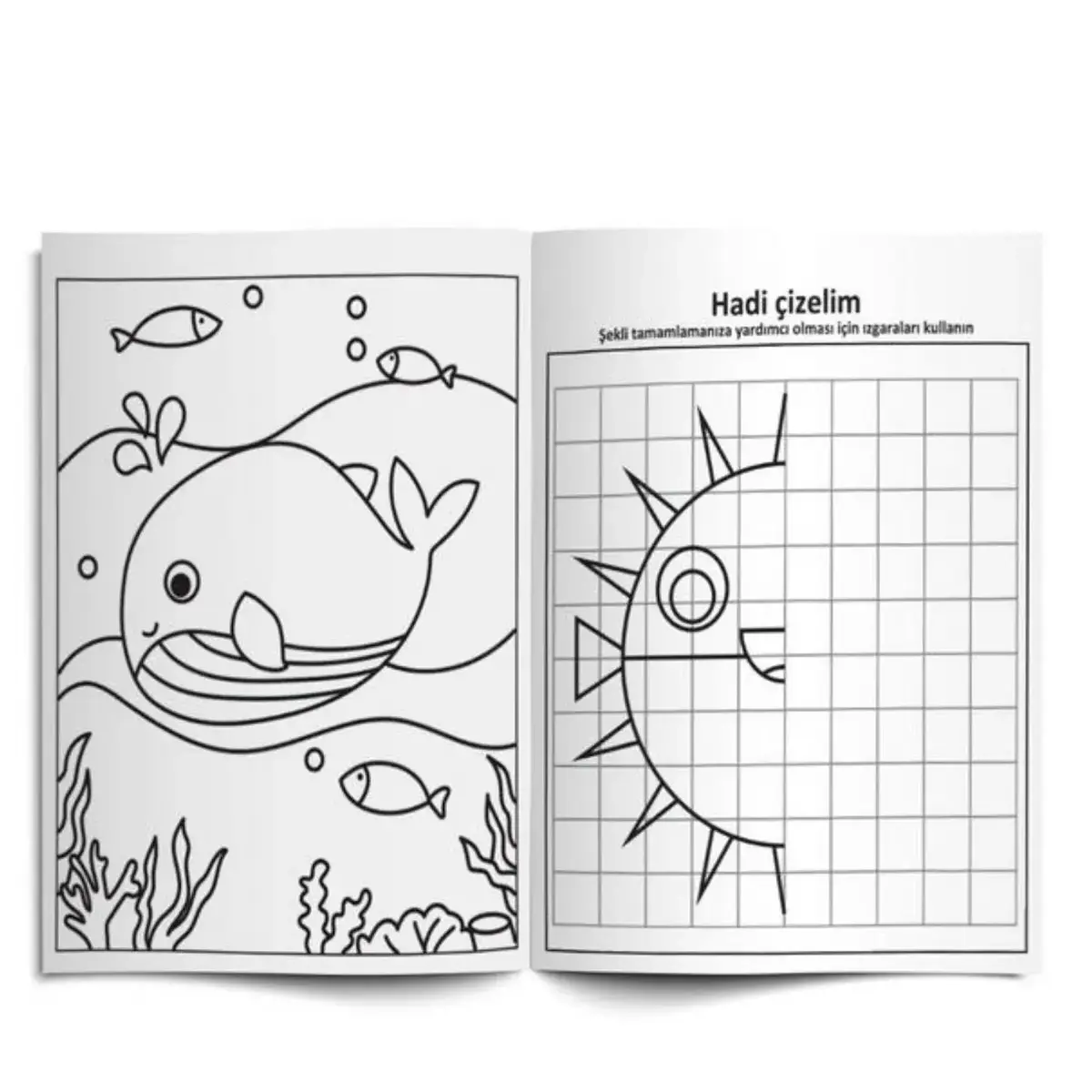 Lino Boya & Sil Aktivite Boyama Kitabı Denizaltı Silinebilir