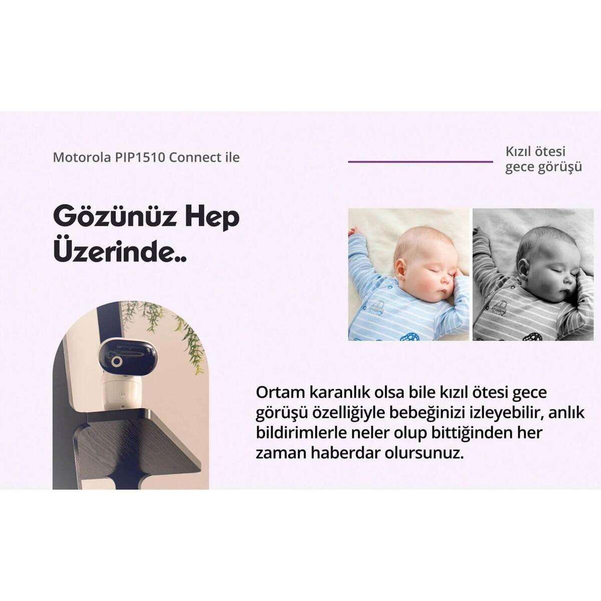 Motorola PİP1510 FHD Wifi  Connect Bebek Kamerası 5 inç LCD