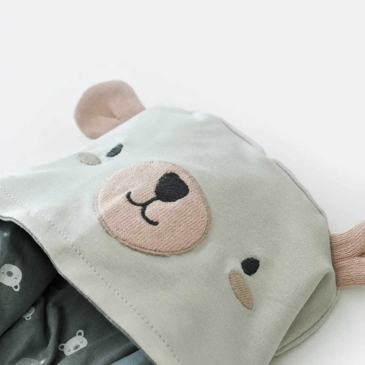 Bibaby Organik Tulum Hug Me Bear Yeşil