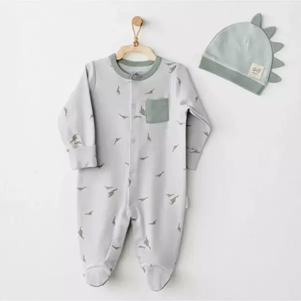 Andy Wawa Tulum Şapka Takım Mummy S Snuglgle Saurus Yeşil