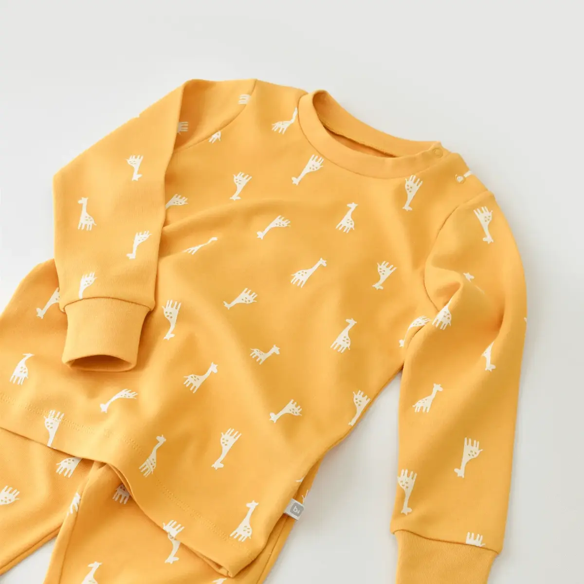 Bibaby Pijama Takımı Happy Graffe Hardal