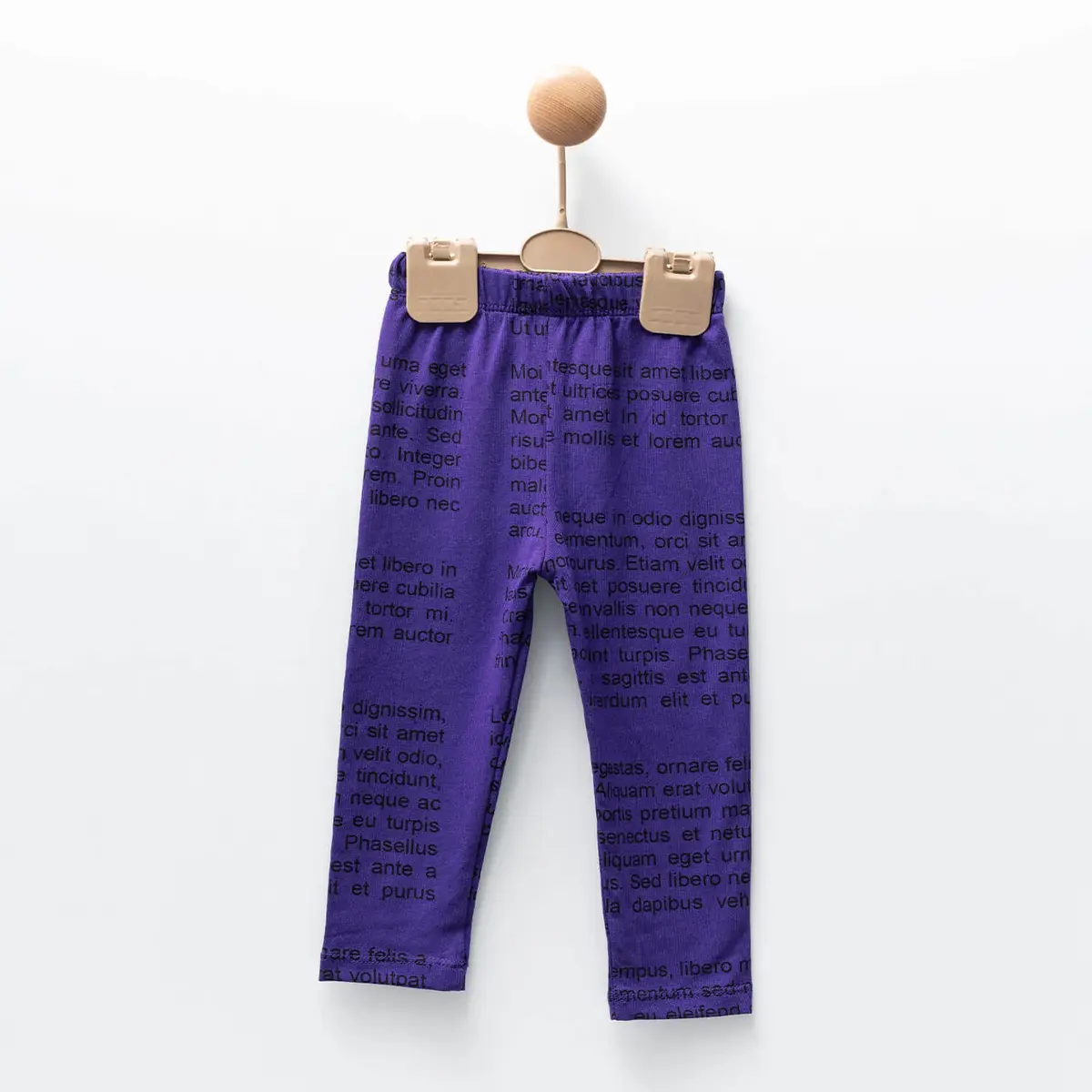 Moi Noi Tayt Desenli Mor