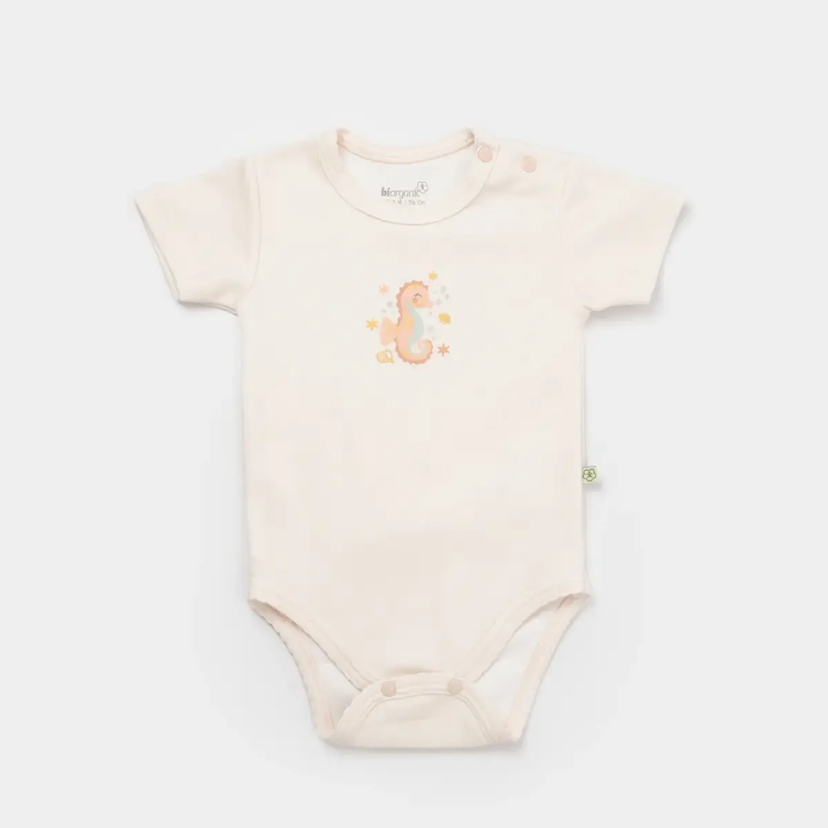 Bibaby Organik Hastane Çıkışı 10lu Save The Seahorse Bej - Mint