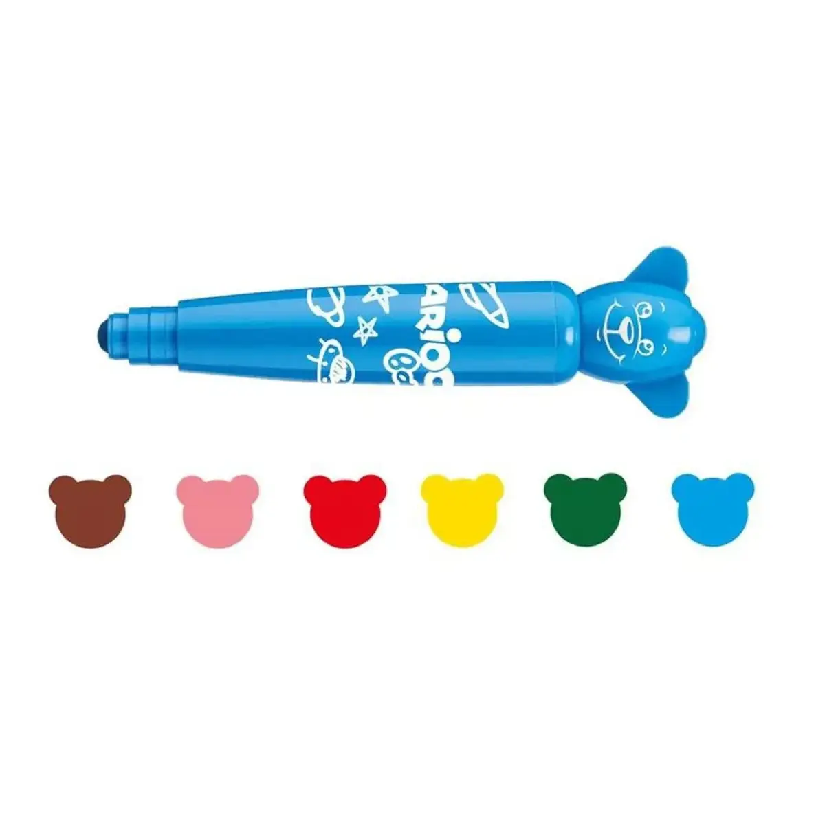 Carioca Baby Teddy Jumbo Yıkanabilir Keçeli Boya Kalemi 6lı 