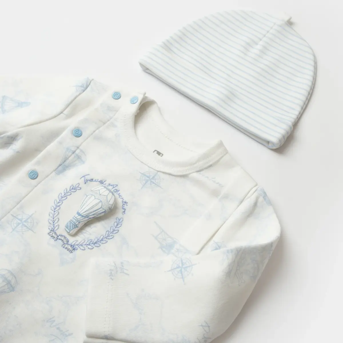 Bibaby Zıbın Takımı 3lü Travel Adventure Mavi