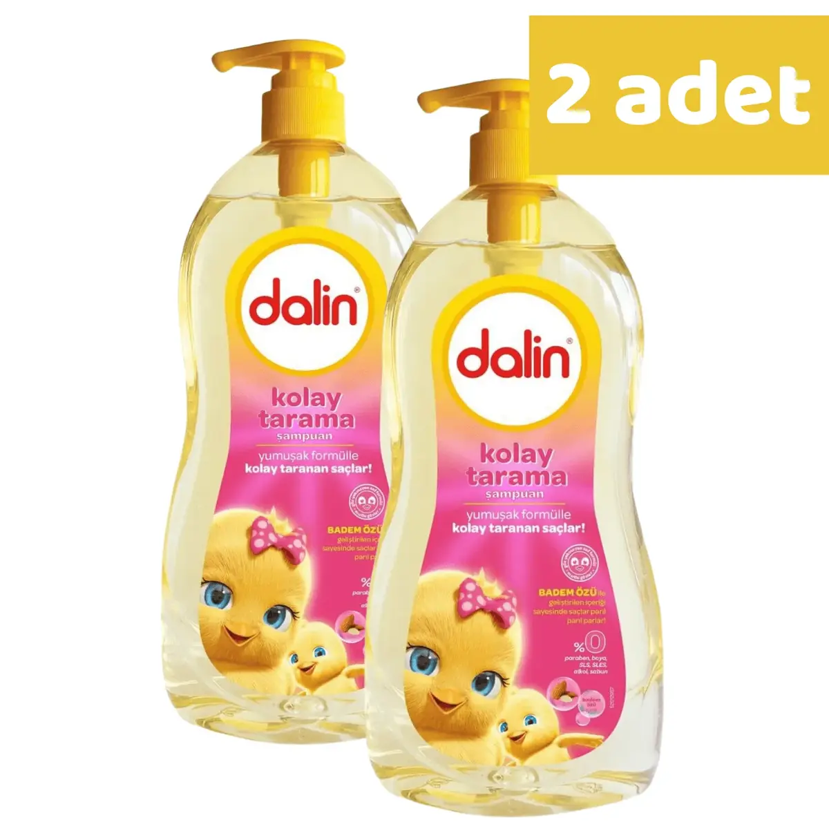 Dalin Kolay Tarama Bebek Şampuanı Badem 700 ml x 2 Adet Dalin Kolay Tarama Bebek Şampuanı Badem 700 ml x 2 Adet