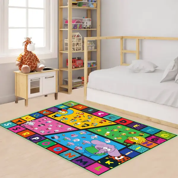 Kral Şakir Oyun Halısı Alfabe ve Meslek