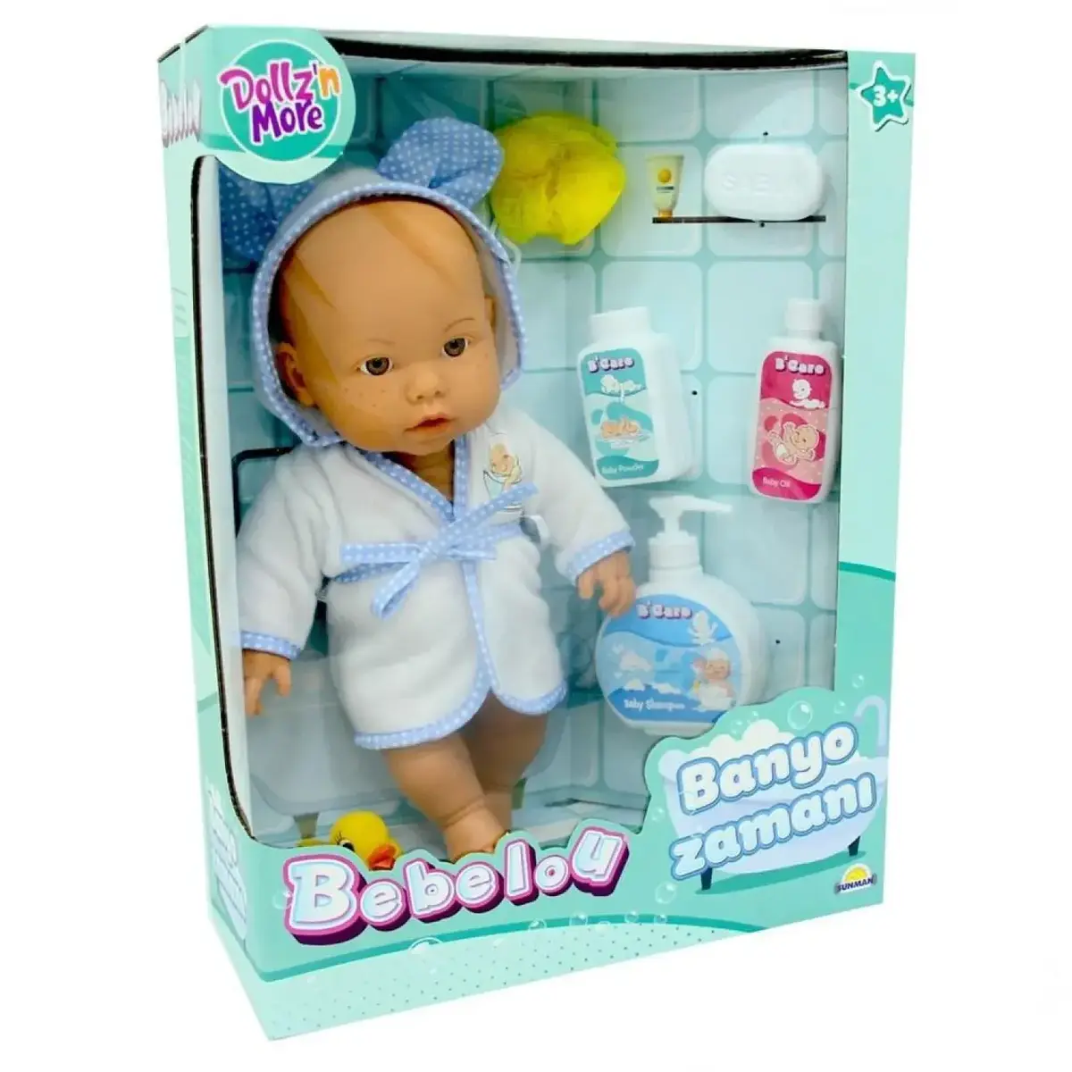 Bebelou Banyo Zamanı Bebek Set 35 Cm