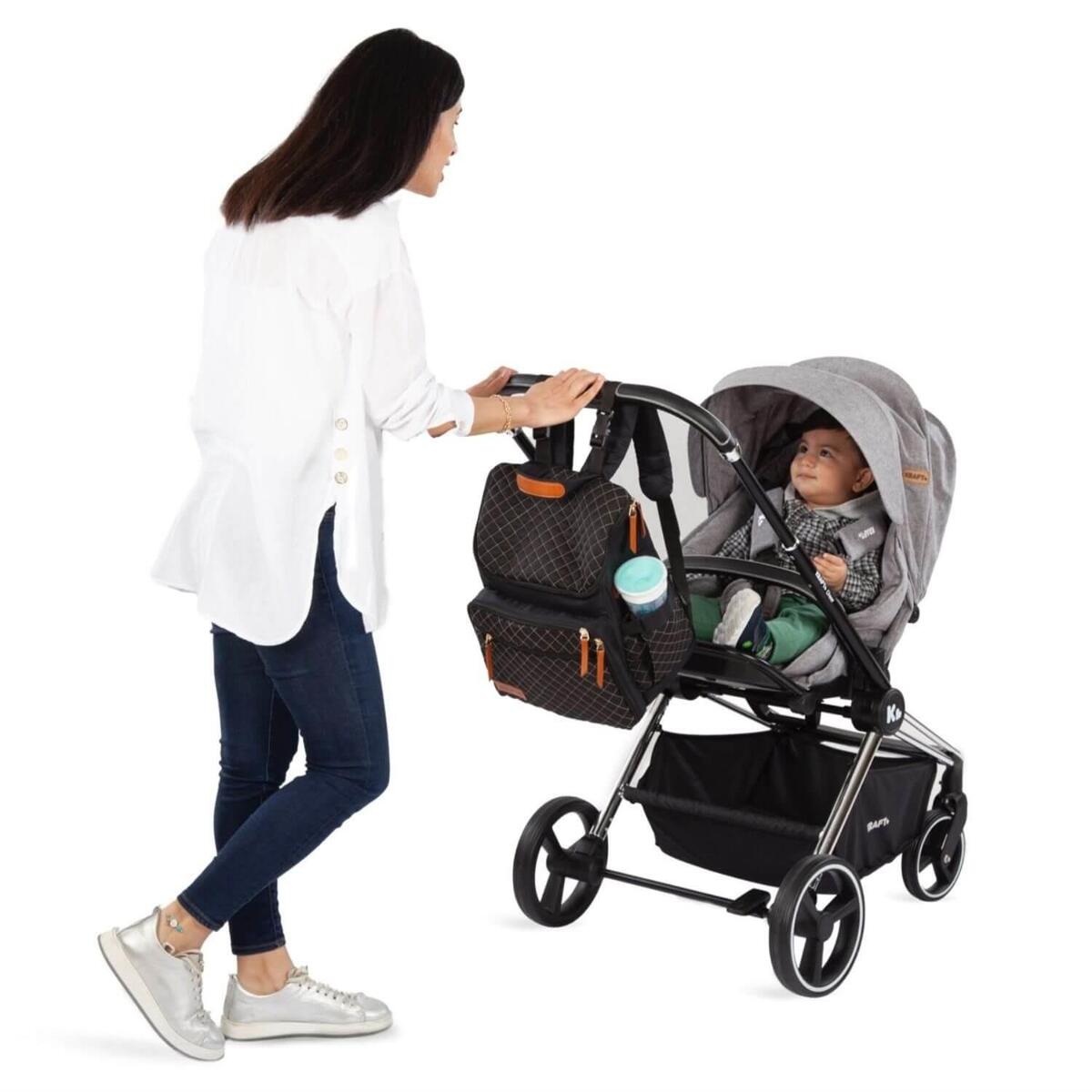 Kraft Diamond Anne Bebek Bakım Çantası Gri