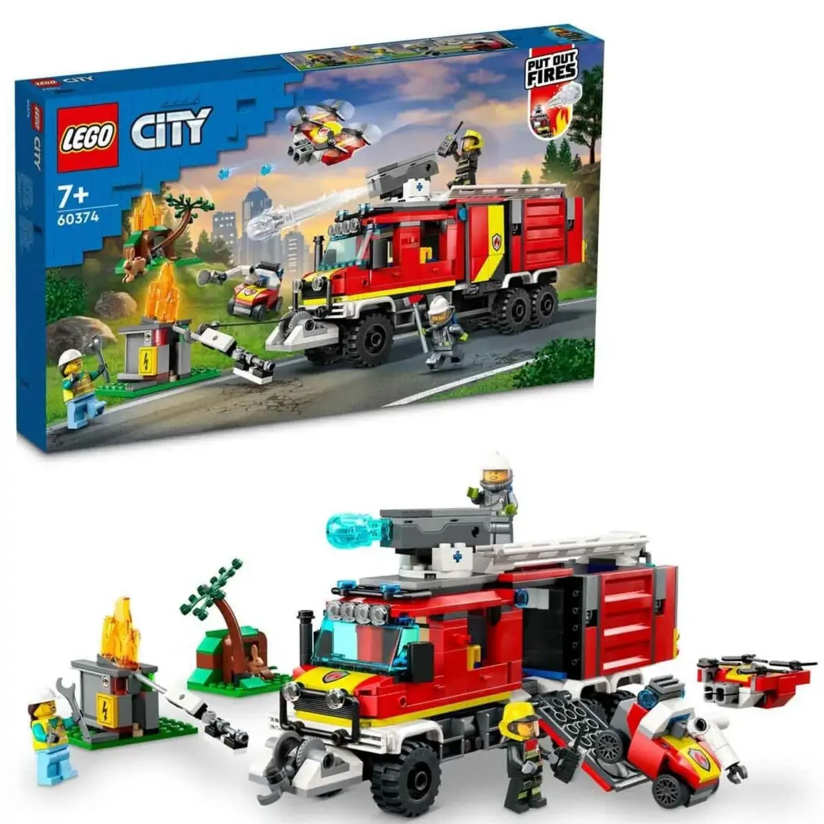 LEGO City İtfaiye Komuta Kamyonu Oyuncak Yapım Seti 60374