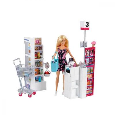 Barbie Süpermarkette Oyun Seti