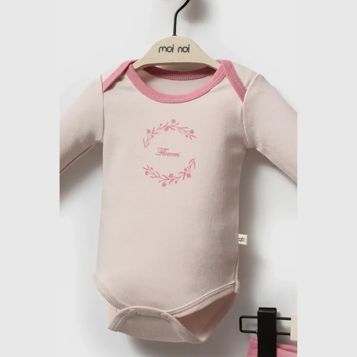 Moi Noi Zıbın Takımı 2li Flowers Mürdüm