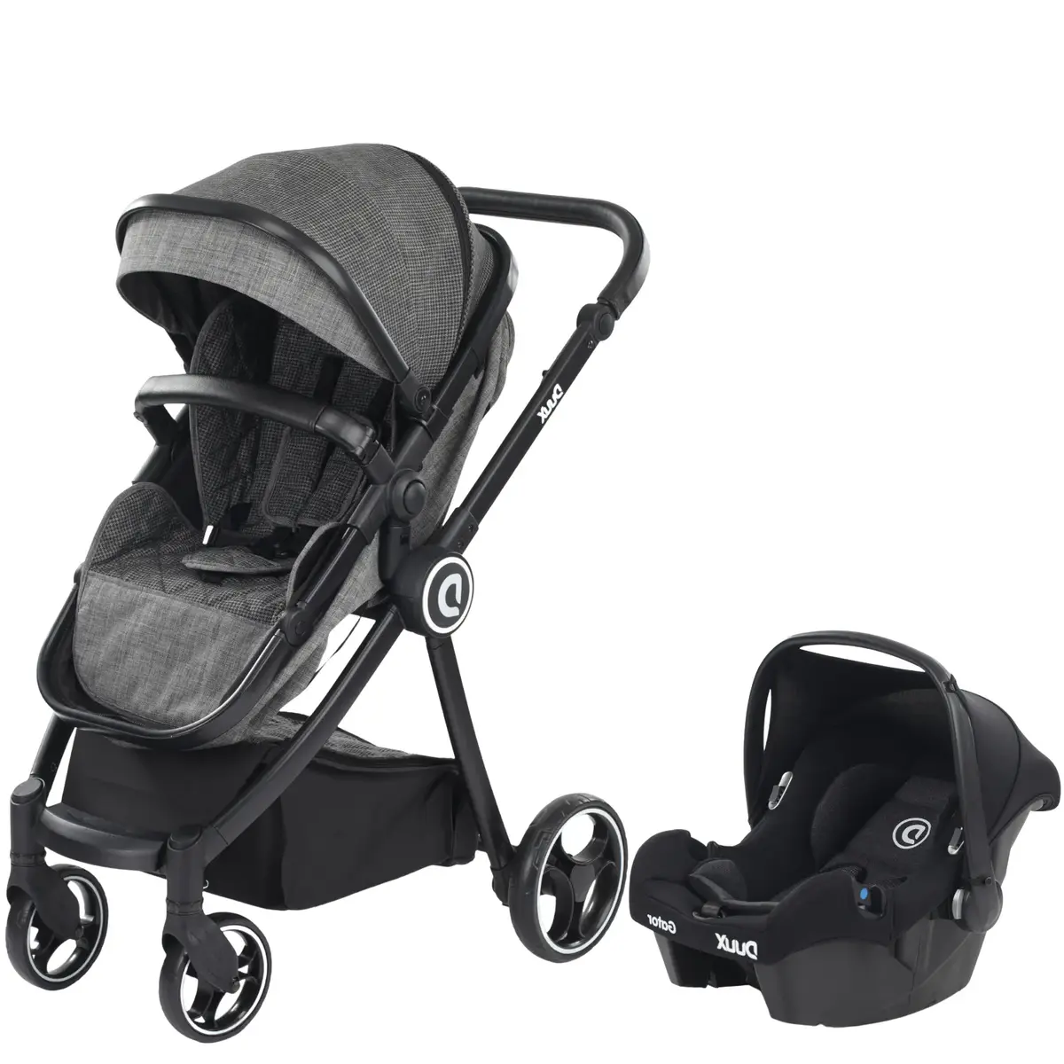 Duux Gator Travel Sistem Bebek Arabası Black