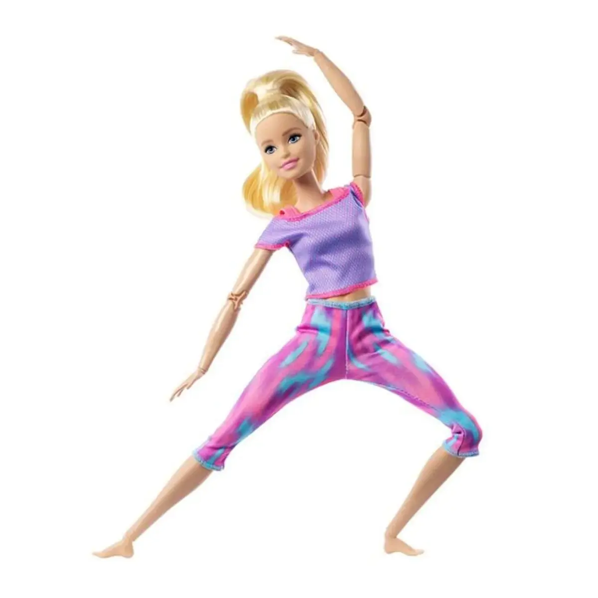 Barbie Sonsuz Hareket Bebeği Sarışın Desenli Taytlı