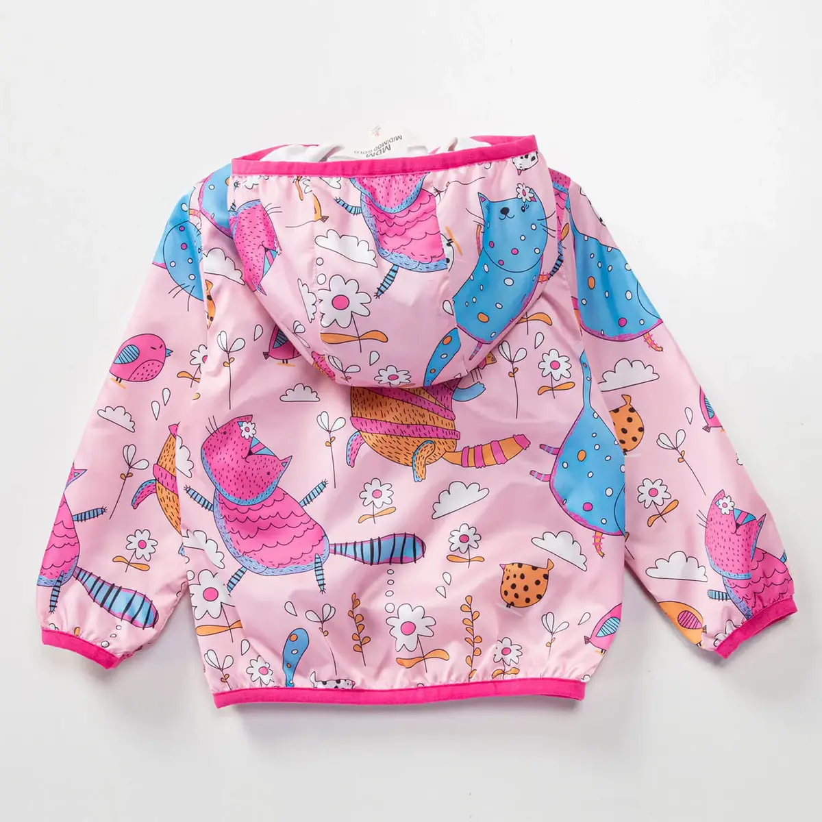 Midimod Yağmurluk Baskılı Pembe