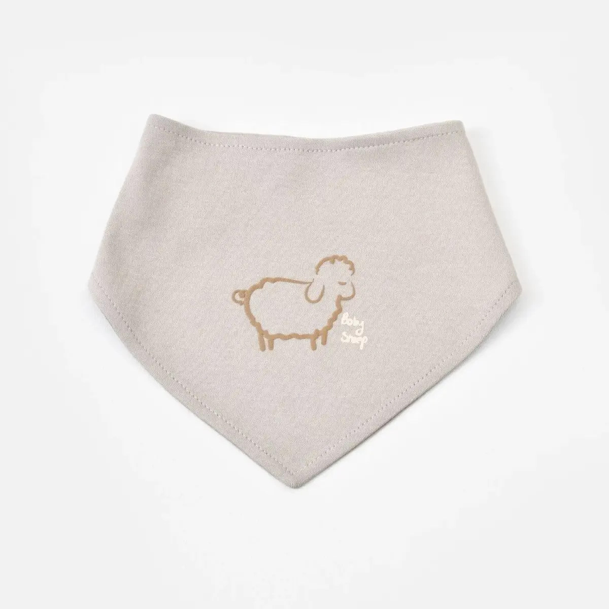 Bibaby Organik Fular Önlük 2li Curly Sheep Bej