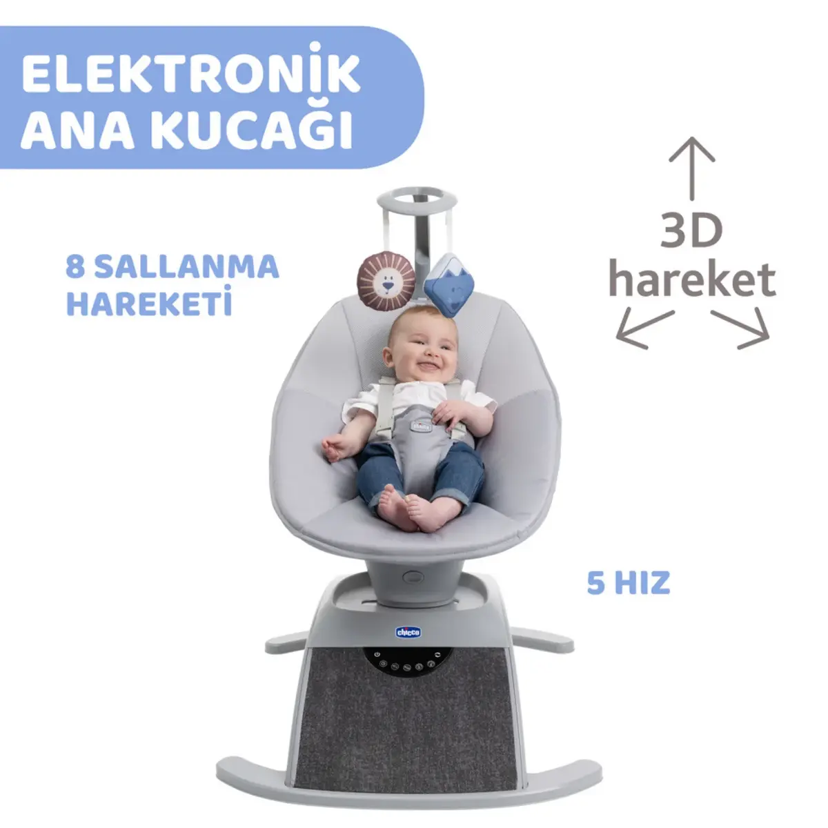 Chicco Comfy Elektrikli Ana Kucağı Silver Spring
