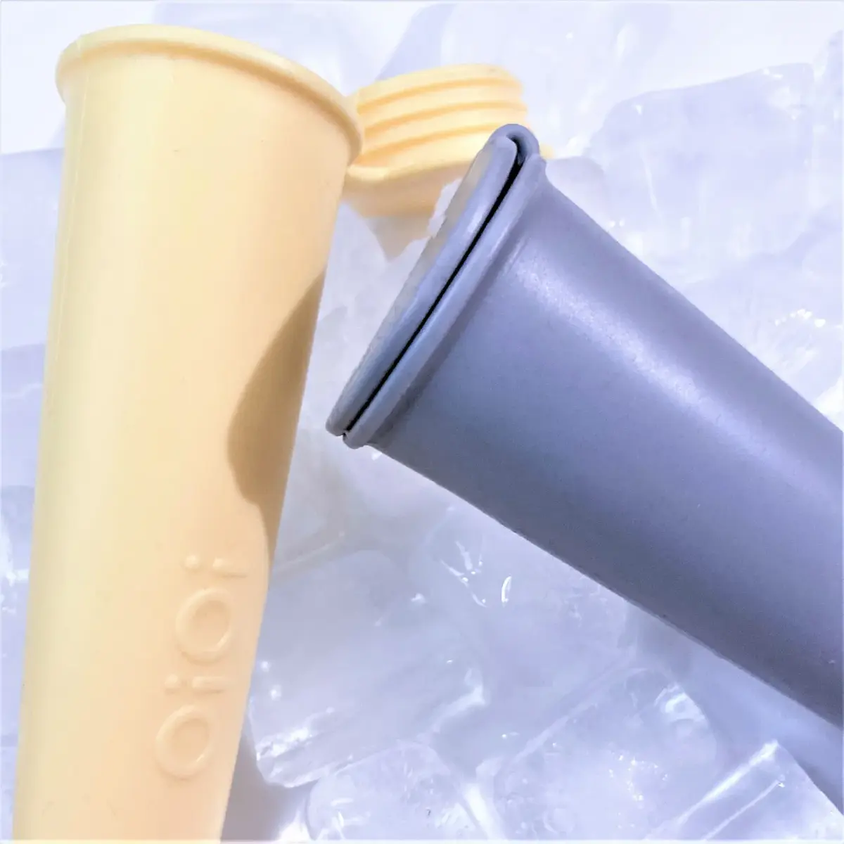 OiOi Buz Buz Silikon Dondurma Kabı 2li 6+ Ay Deep Blue - Powder Grey